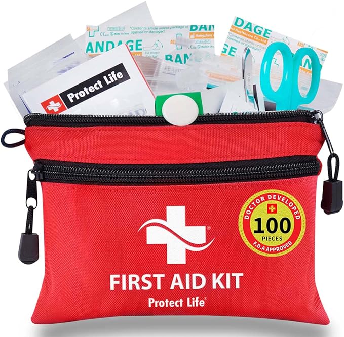 Emergency First Aid Kit is a great beach cleanup supply to carry